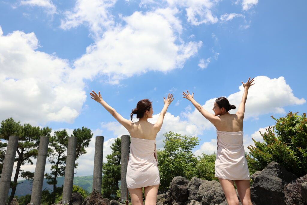 露天風呂の開放感